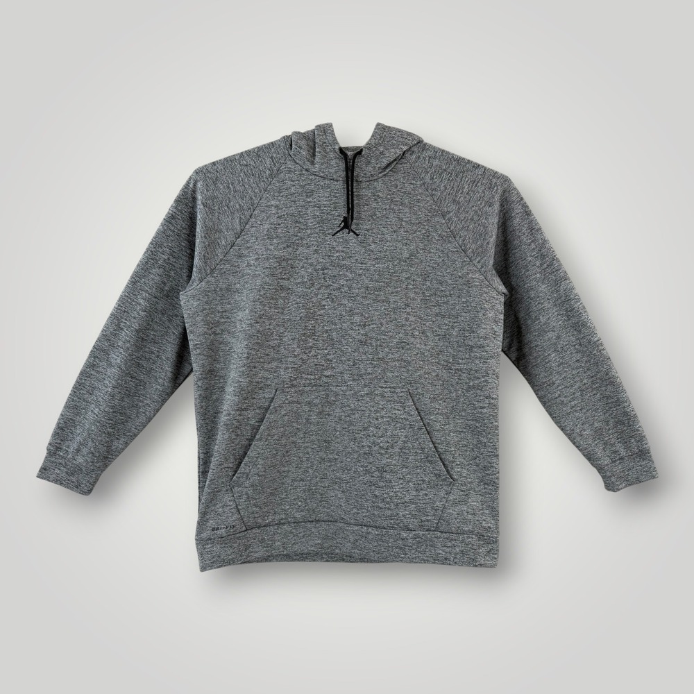 Jordan Mens Dri-FIT Jumpman Pullover Hoodie Grey Heather AV3162-091 XL